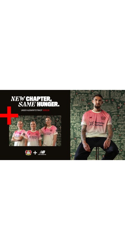 Bayer 04 Leverkusen Herren-Auswärtstrikot 2025/26: Frischer Look mit New Balance