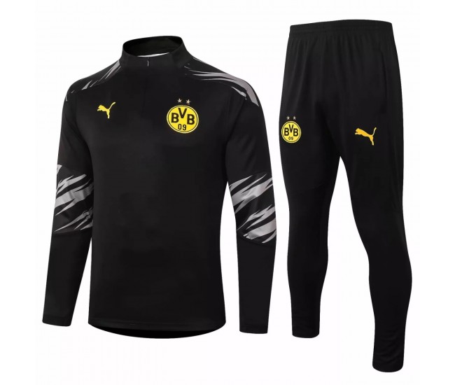 BVB Borussia Dortmund Training Technical Soccer Trainingsanzug 2020-21 Schwarz