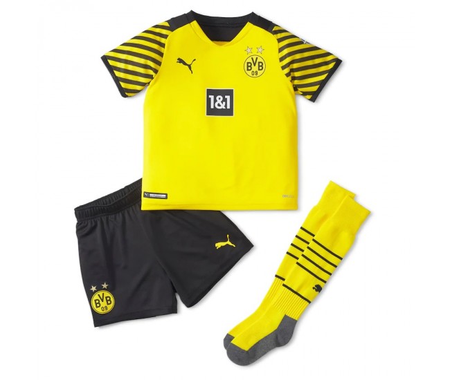 Borussia Dortmund Home Kids Kit 2021-22