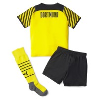 Borussia Dortmund Home Kids Soccer Kit 2021-22
