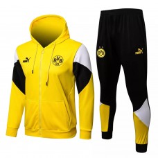BVB Borussia Dortmund Präsentations-Fußballanzug 2021-22 mit gelber Kapuze