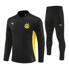 BVB Borussia Dortmund Herren Schwarzer technischer Trainings-Fußball-Trainingsanzug 2024-25
