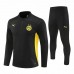 BVB Borussia Dortmund Herren Schwarzer technischer Trainings-Fußball-Trainingsanzug 2024-25