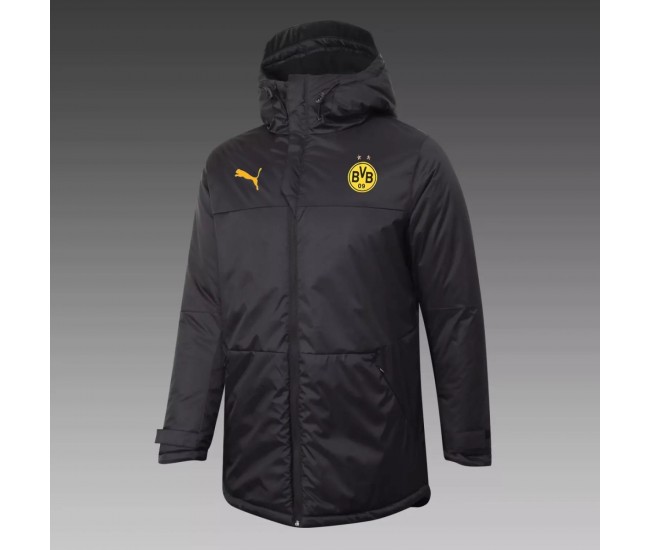 BVB Borussia Dortmund Trainingswinterjacke Schwarz 2020-21