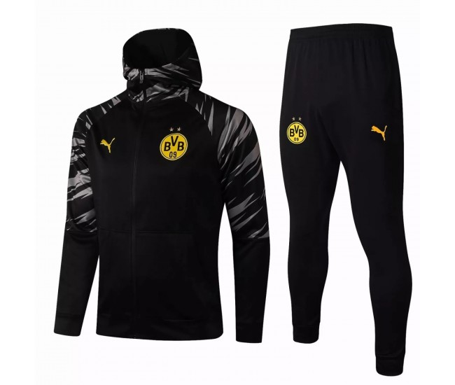Bvb Borussia Dortmund Präsentation Fußball Trainingsanzug Schwarz 2021