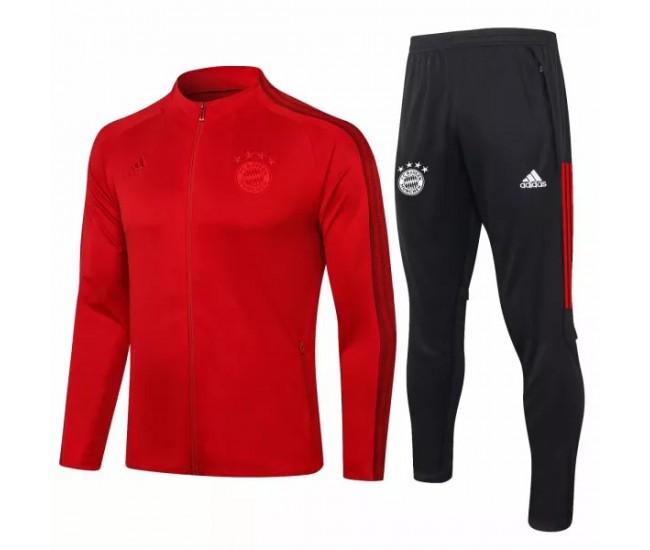 Bayern München Trainingspräsentation Fußball Trainingsanzug 2020 Rot