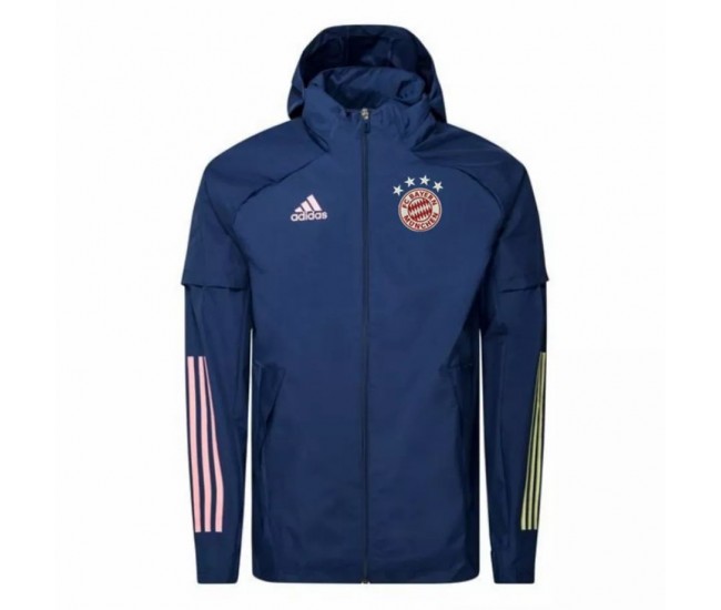 FC Bayern Teamline Allwetterjacke Navy 2020-21