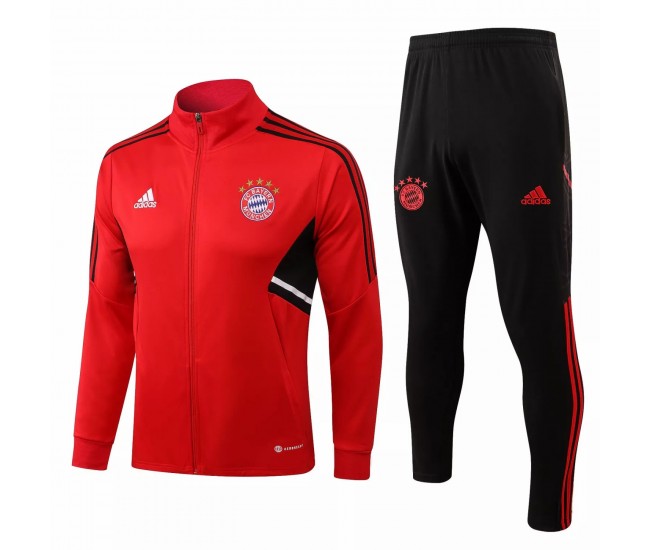 Bayern München Trainingspräsentation Fußball Trainingsanzug 2022-23 Rot