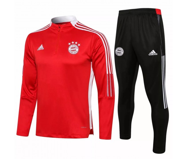 Bayern München Red Training Technical Soccer Trainingsanzug 2021-22