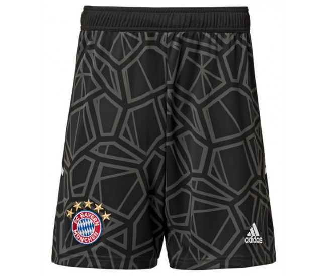 FC Bayern Schwarze Torwartshorts 2022-23 für Herren