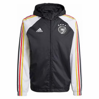 Deutschland DNA Schwarze Windbreaker-Fußballjacke 2023