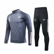 Deutschland Deep Grey Tech Training Soccer Trainingsanzug 2020