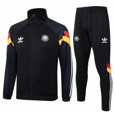 Deutschland Herren Schwarzer Trainings-Präsentations-Fußball-Trainingsanzug 2024-25