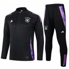 Deutschland Herren Schwarzer Technischer Trainingsanzug Fußball 2024-25