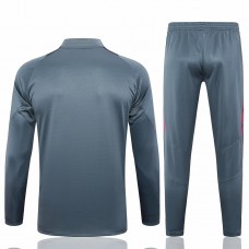 Deutschland Herren Grauer Technischer Trainingsanzug für Fußball 2024-25