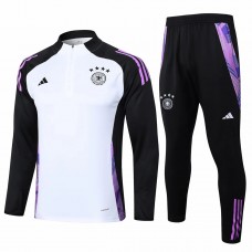 Weißer technischer Trainingsanzug für Herren aus Deutschland für die Fußballsaison 2024–25